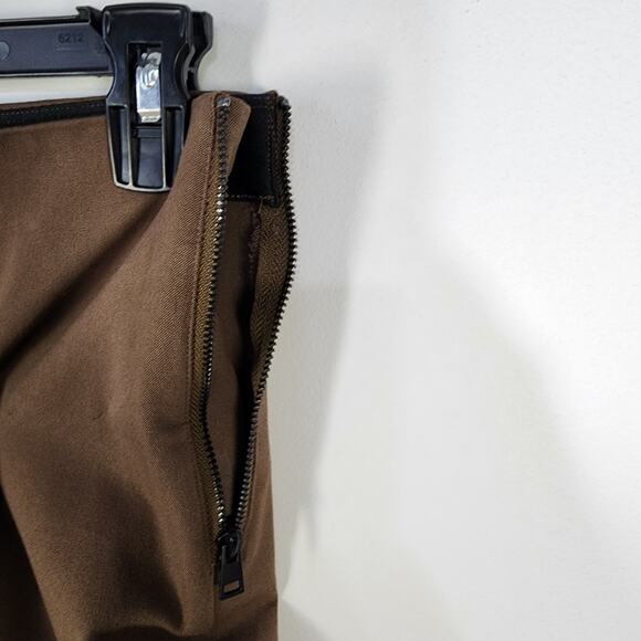 Everlane Womens Bi-Stretch Work Pant Size 6 Mid Rise Slim Side Zip Cocoa Stretch - Picture 7 of 12